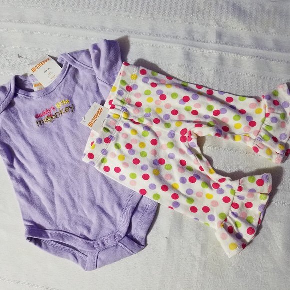 Gymboree Outlet Brand New Baby Monkey 5-9 lb. Bodysuit Pants Outfit NWT - Picture 1 of 3